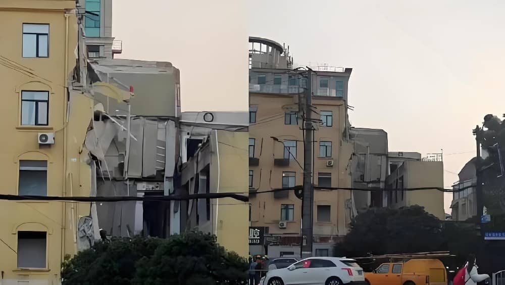 上海宝山一装修建筑发生坍塌事故 3人被困