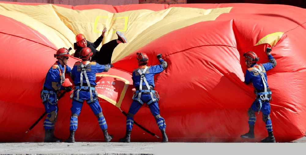 消防救生气垫,高空坠落的最后屏障