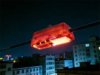 感应取电综合警示器：破解电网外破风险的智能利器