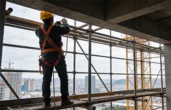 一套智能安全带，守护高空作业者的每一次攀登