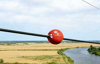 高压线防外破智能警示球：醒目警示 + 智能预警，守护电网无死角