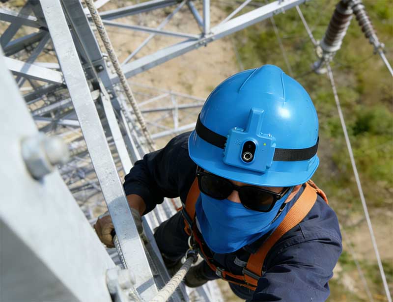 电力施工智能安全帽案例