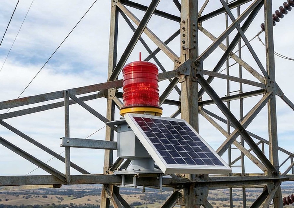 电力太阳能航空障碍灯案例分享